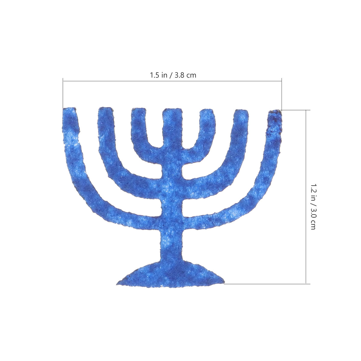 50 Stück Weihnachts- und Chanukka-Tischdekoration aus Vliesstoff in Mehrfarbig mit geometrischem Design - Bild 3