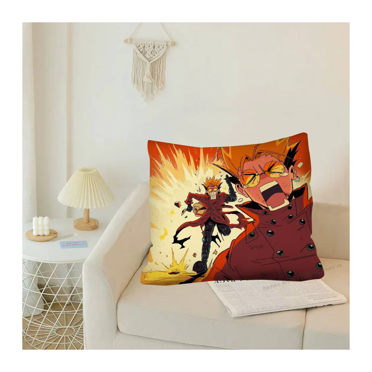 52TOYS Anime Cartoon Trigun Stampede Kissenbezug mehrfarbig - Bild 6