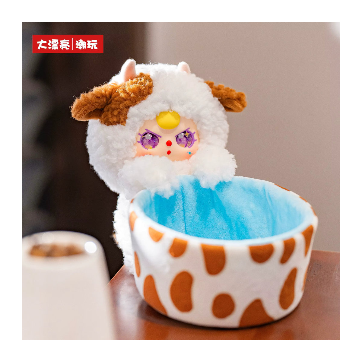 52TOYS Baby Drei Lagerung Korb Serie Blind Box mit Vinyl Plüsch Puppe als Desktop Storage Box und Ornament in Mehrfarbig - Bild 3