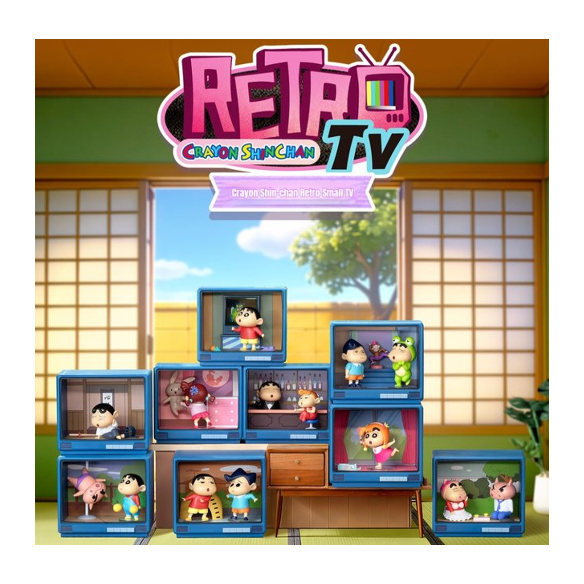 52toys Crayon Shin-Chan Retro TV-Serie Blindbox mit Licht Anime-Figur als mehrfarbige Mystery Box Sammlerfigur aus Kunststoff - Bild 1