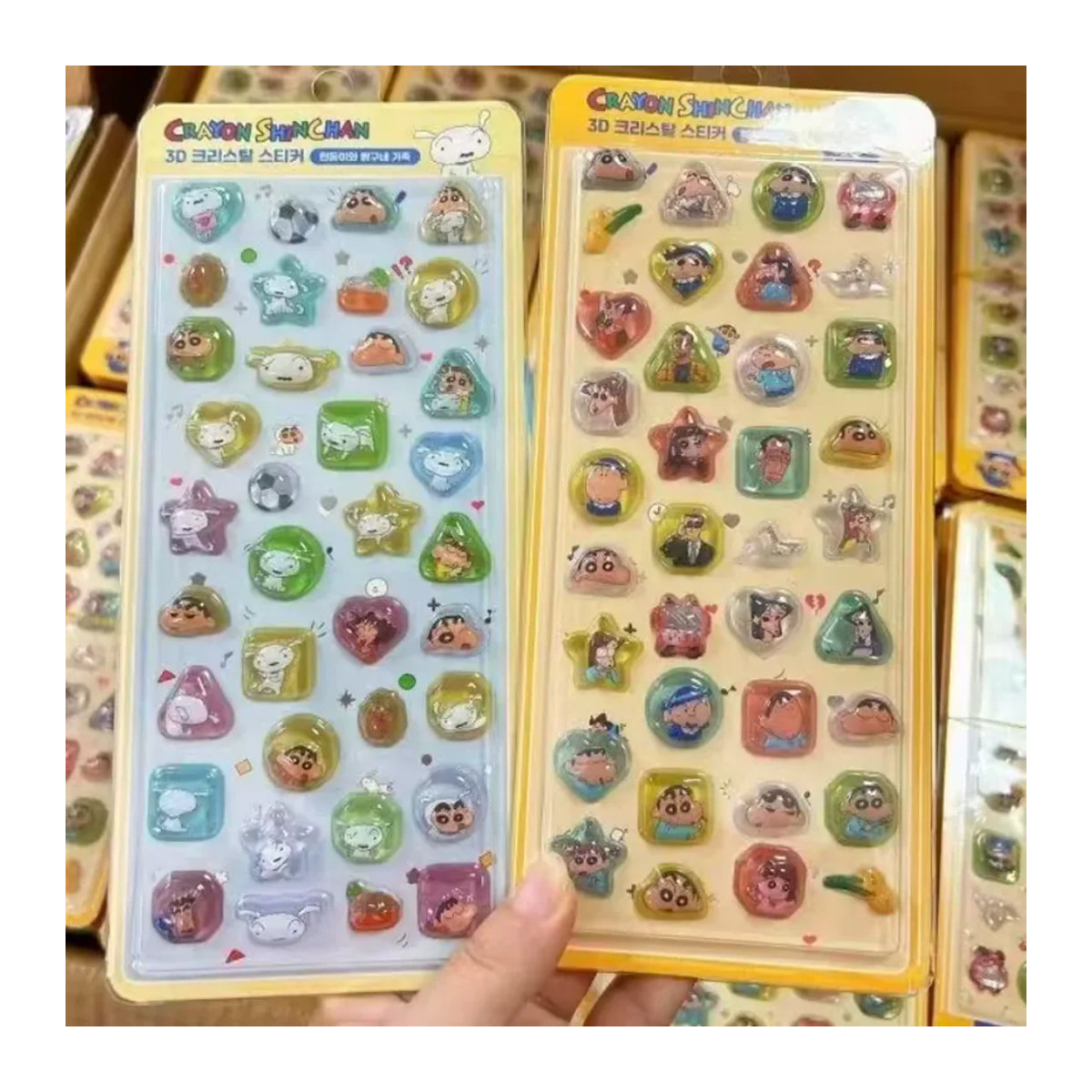 52TOYS Crayon Shinchan 3D-Aufkleber für Kinder, bunte Cartoon Bubble Paste Aufkleber aus Kunststoff - Bild 4