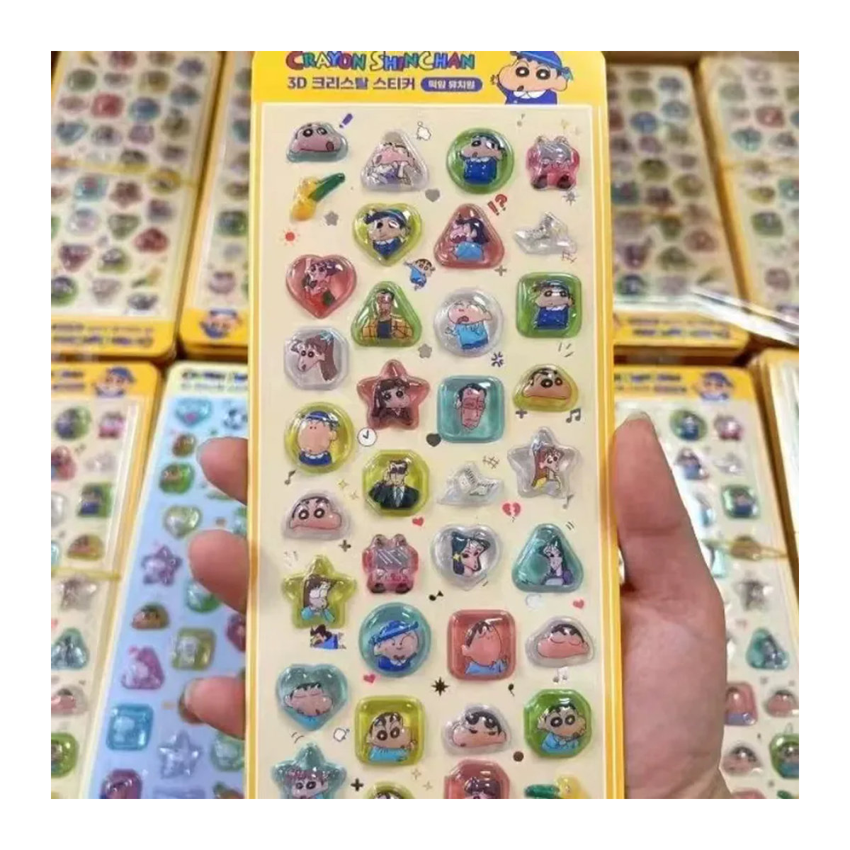 52TOYS Crayon Shinchan 3D-Aufkleber für Kinder, bunte Cartoon Bubble Paste Aufkleber aus Kunststoff - Bild 5