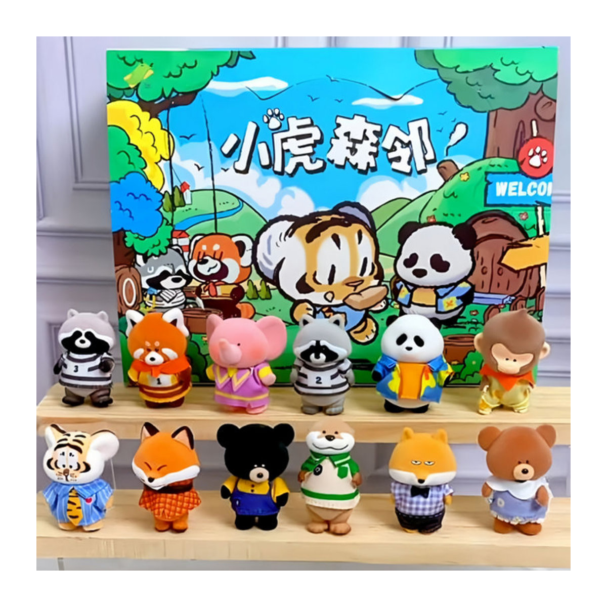 52TOYS Echte Kleine Tiger Wald Nachbar Serie Blind Box Mehrfarbige Anime Figuren Dekoration Modell für dich - Bild 1