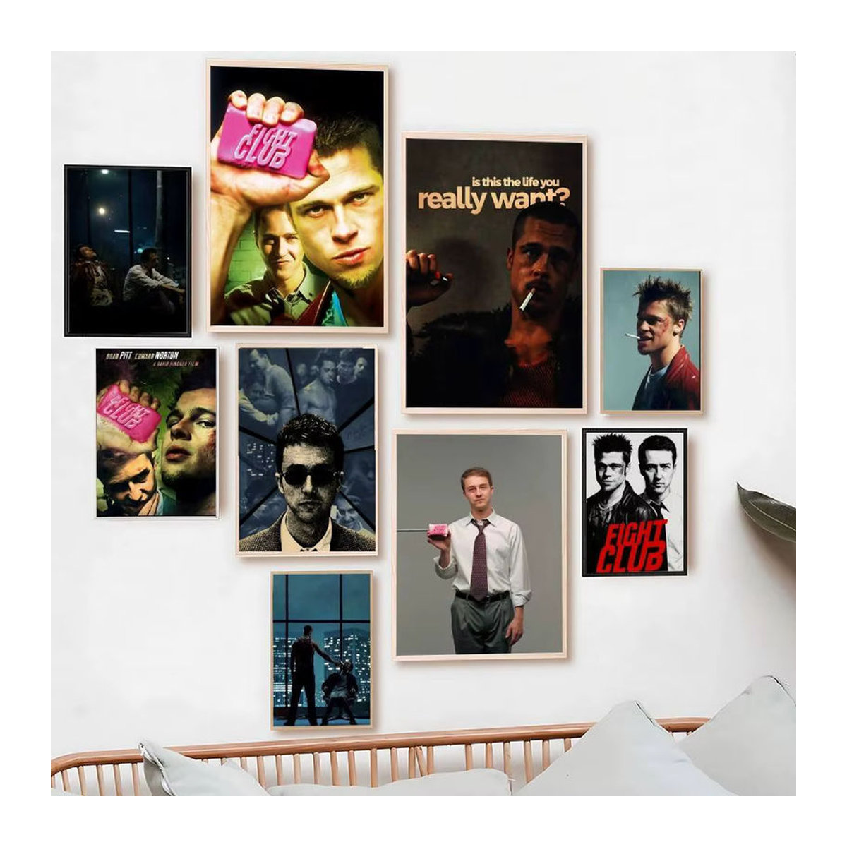 52TOYS Fight Club Poster Wanddekoration aus Papier, mehrfarbig, Hochformat - Bild 3