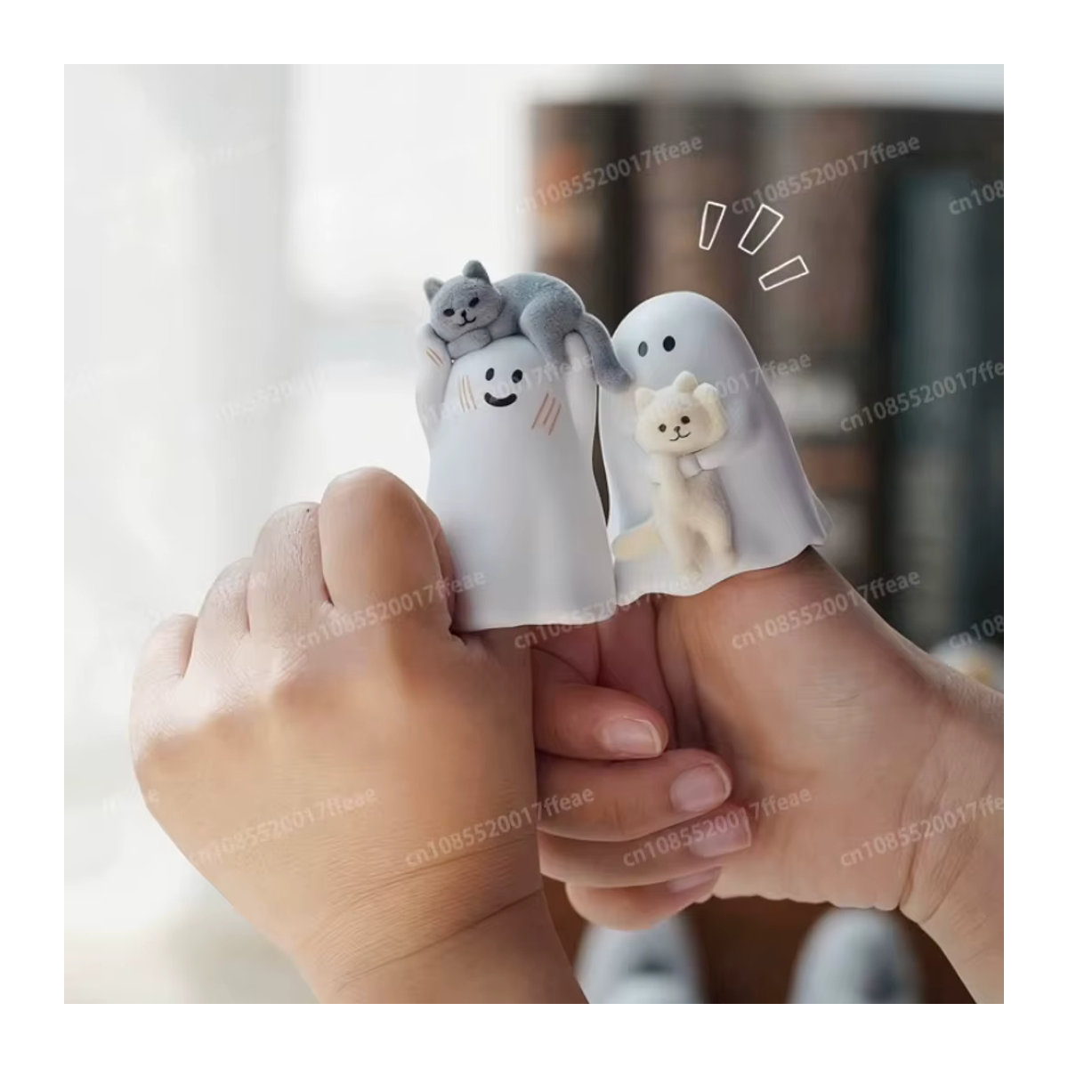52toys Ghody Behold My Cat Serie Blind Box mit nachtleuchtenden Katzenfiguren in Weiß - Bild 3
