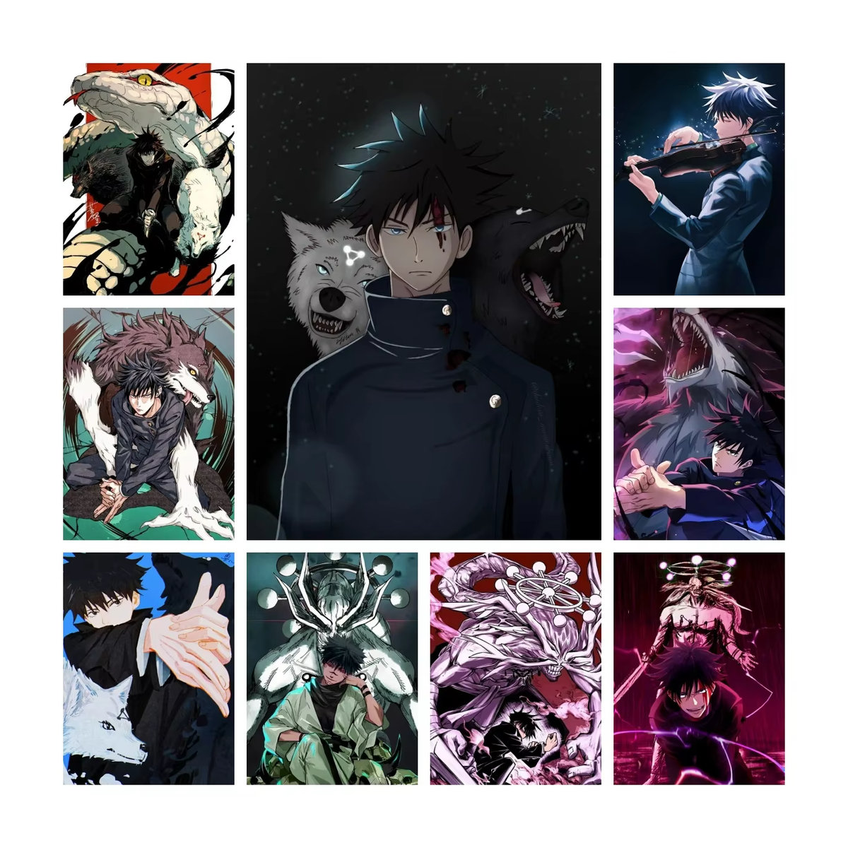 52TOYS Jujutsu Kaisen Fushiguro Megumi DIY Diamantmalerei Mosaik Bild in Mehrfarbig - Bild 3
