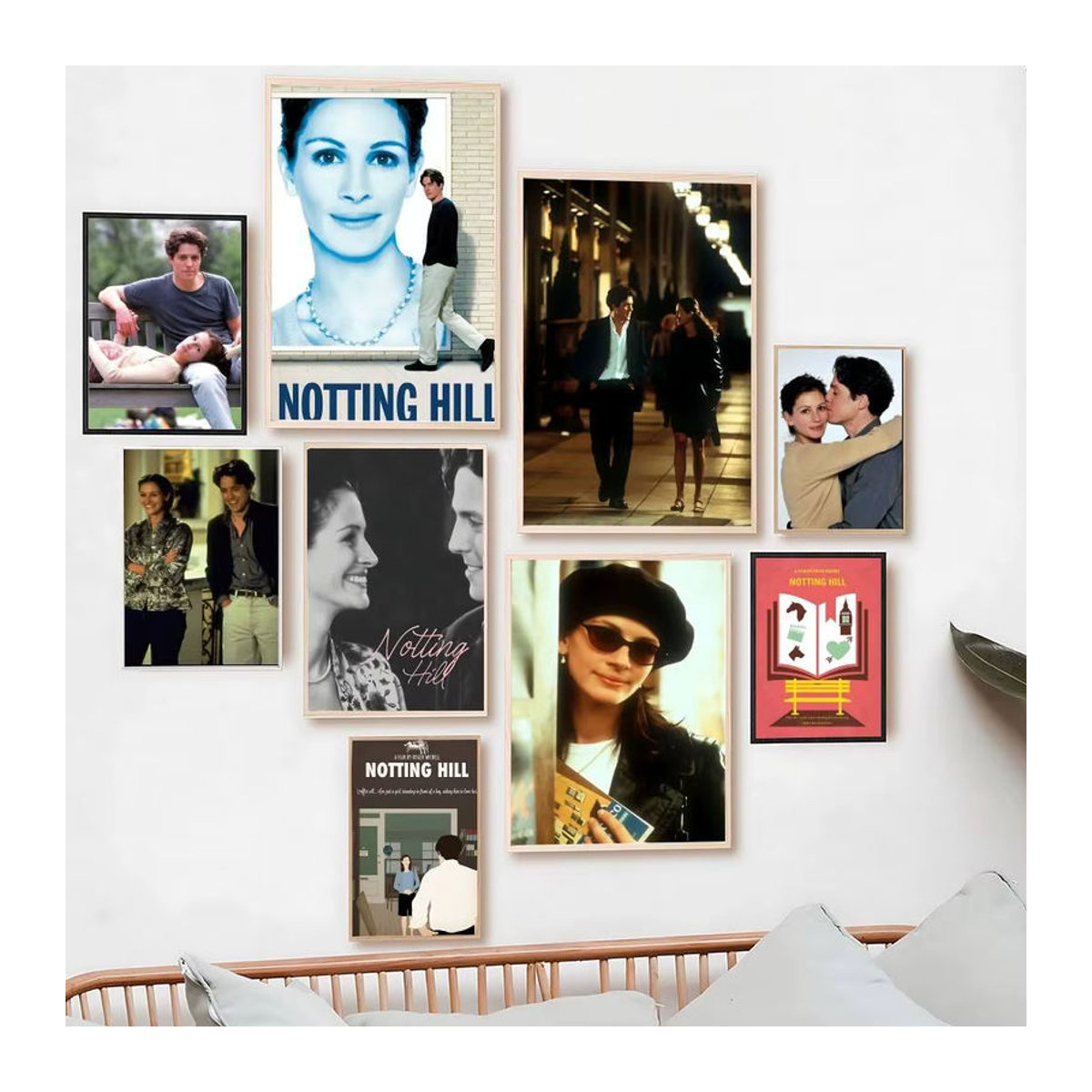 52TOYS Notting Hill Film Poster als wandmontierte Dekoration in Hochformat, mehrfarbig - Bild 2