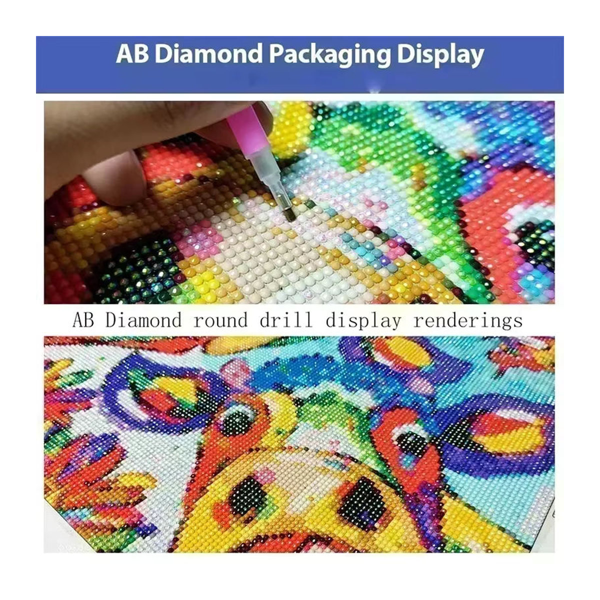 5D DIY Diamantmalerei Halloween Motiv mit Kürbissen und Katzen in Mehrfarbig von Kai Ping Mei Park - Bild 5