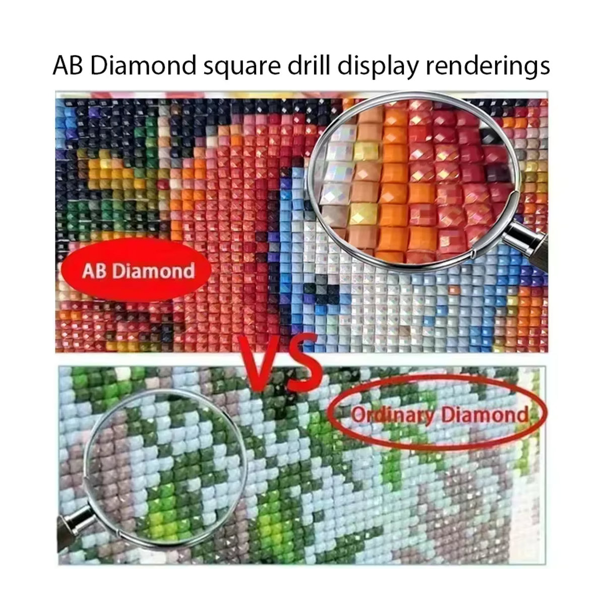 5D DIY Diamantmalerei mit fliegenden Libellen als Kreuzstich-Set in Mehrfarbig - Bild 1