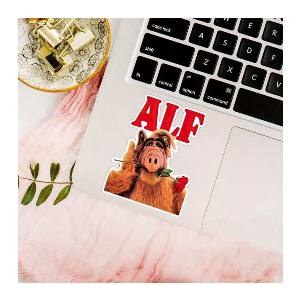 5er Set Alf Wasserdichte Vinylaufkleber im 80er Retro-Stil, Mehrfarbige Vintage-Aufkleber für Erwachsene - Bild 4