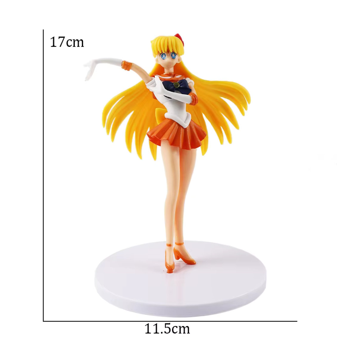 5er-Set Bandai Anime Figuren Mond Mädchen Cartoon Figuren aus PVC, mehrfarbig, Höhe: 17 cm - Bild 2