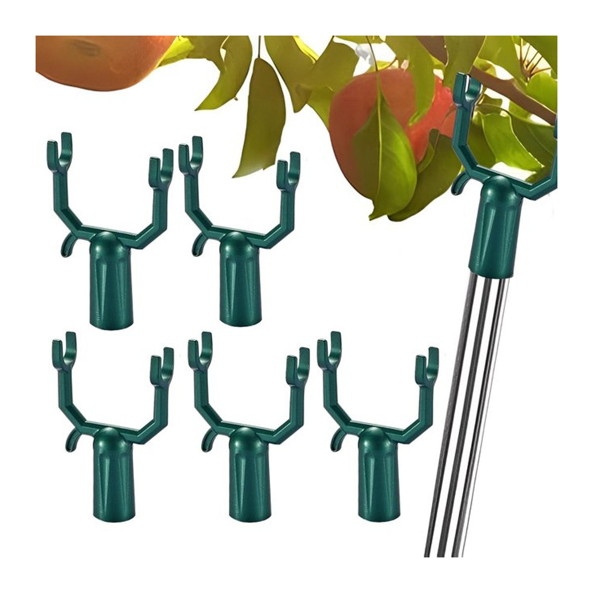 5er Set Baumstützen aus Metalllegierung für Garten und Obstbäume zur Unterstützung von Pflanzen und Blumen - Bild 1