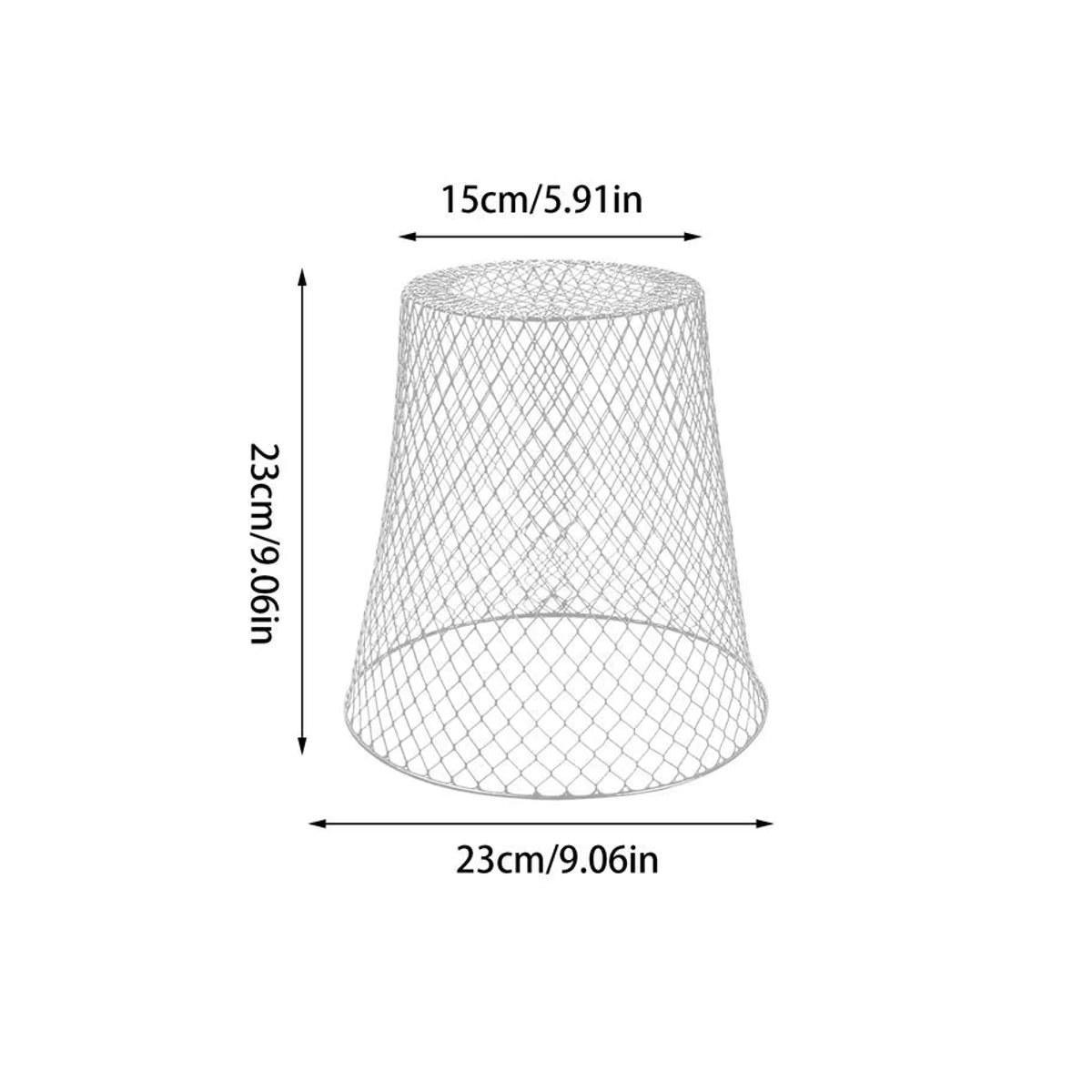 5er-Set Huhn Draht Cloche als Pflanzenschutzring gegen Schnecken und Schädlinge für Garten und Hof - Bild 6