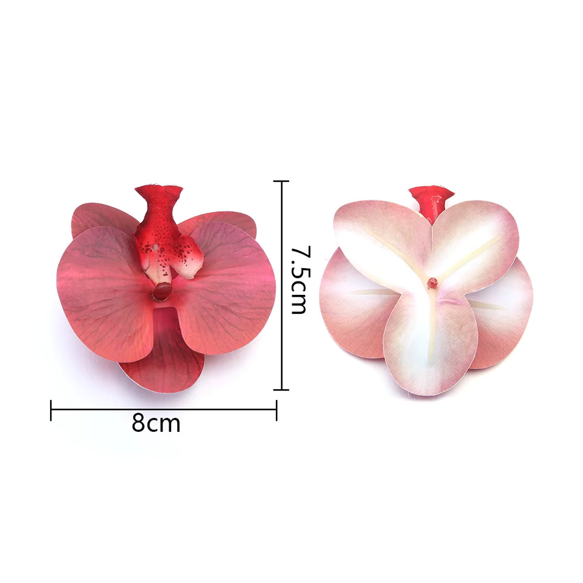 5er Set Künstliche Phalaenopsis Orchideen-Blütenköpfe in Mehrfarbig und Blau für DIY-Dekorationen - Bild 3