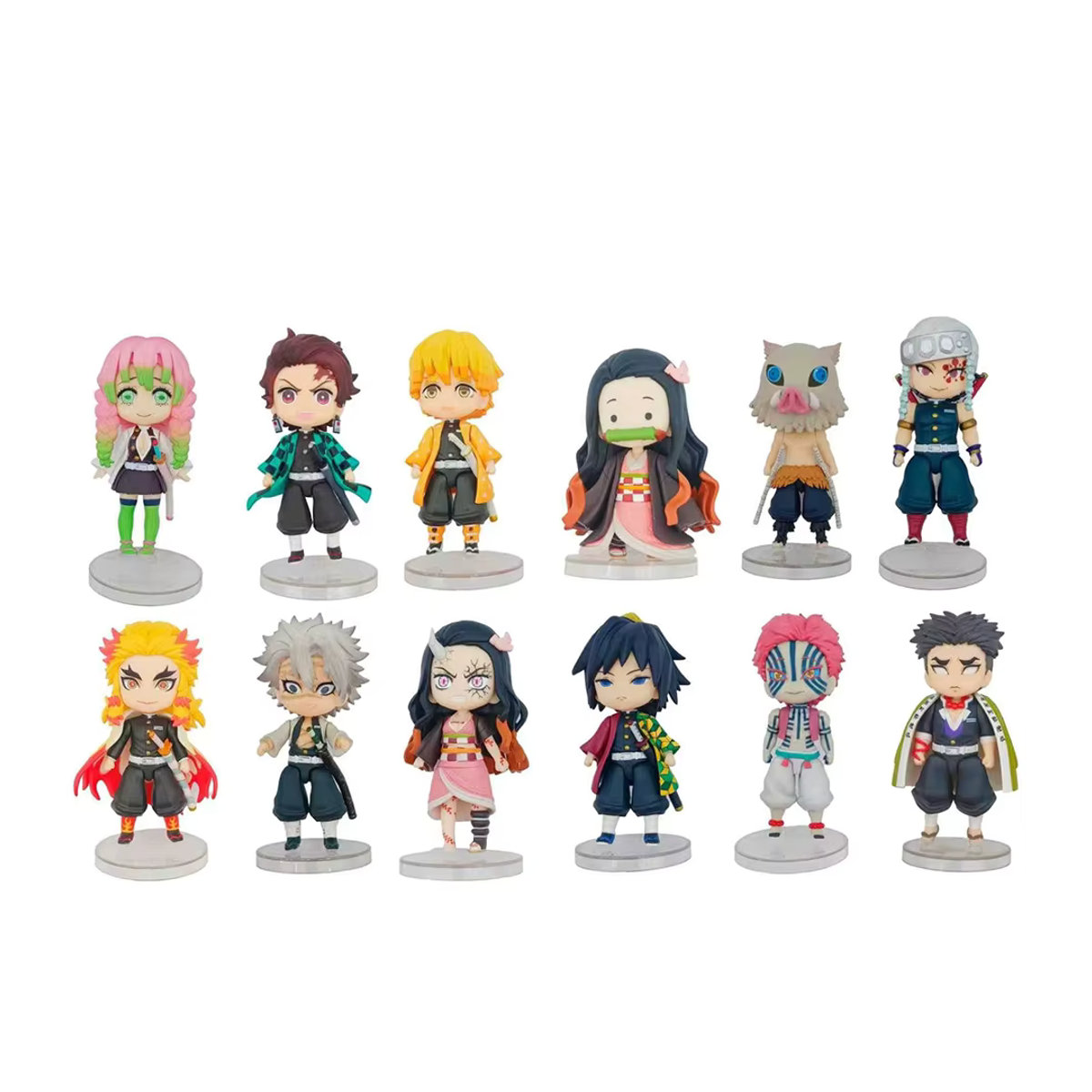 6-teiliges Set Anime Demon Slayer Figuren von Bandai, mehrfarbig, Höhe: 9,5 cm - Bild 5