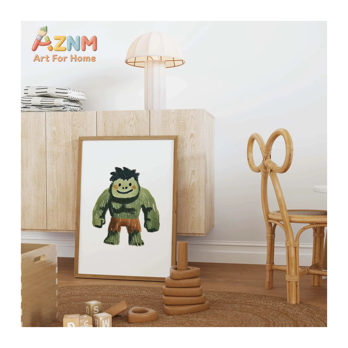 6 Wandbilder Avengers Superhelden Set von KAYOU, mehrfarbige Poster für das Kinderzimmer, rechteckige Wandmontage aus Papier - Bild 2