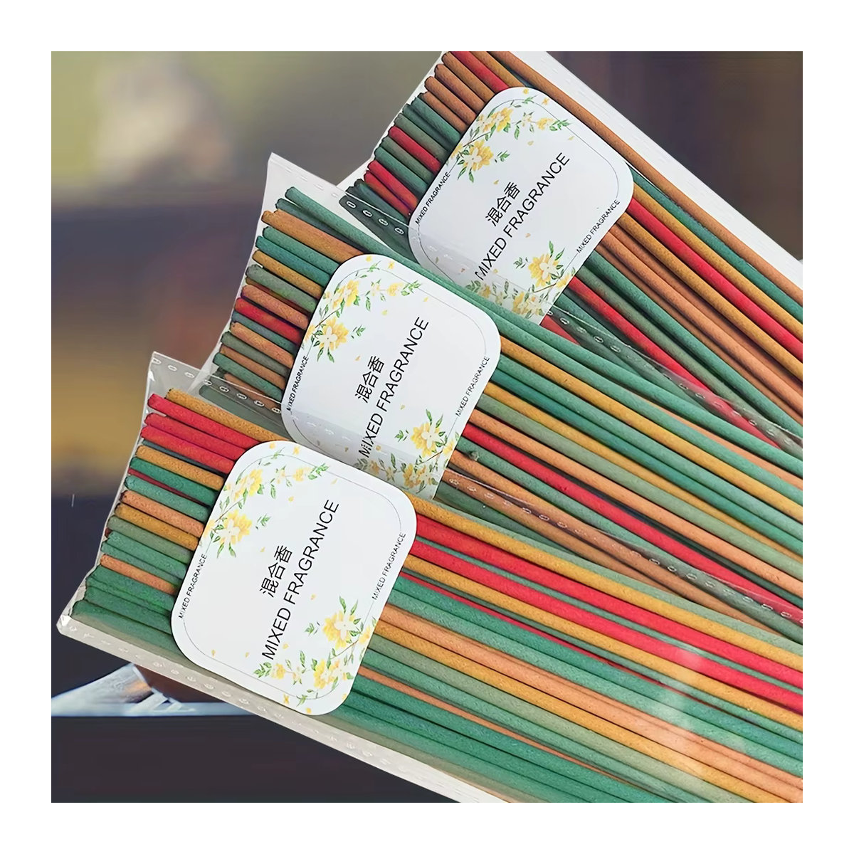 60 Premium-Aromatherapie-Sticks Set mit 6 Düften wie Drachenblut, Jasmin und Salbei in Mehrfarbig für Yoga, Meditation und Entspannung - Bild 3