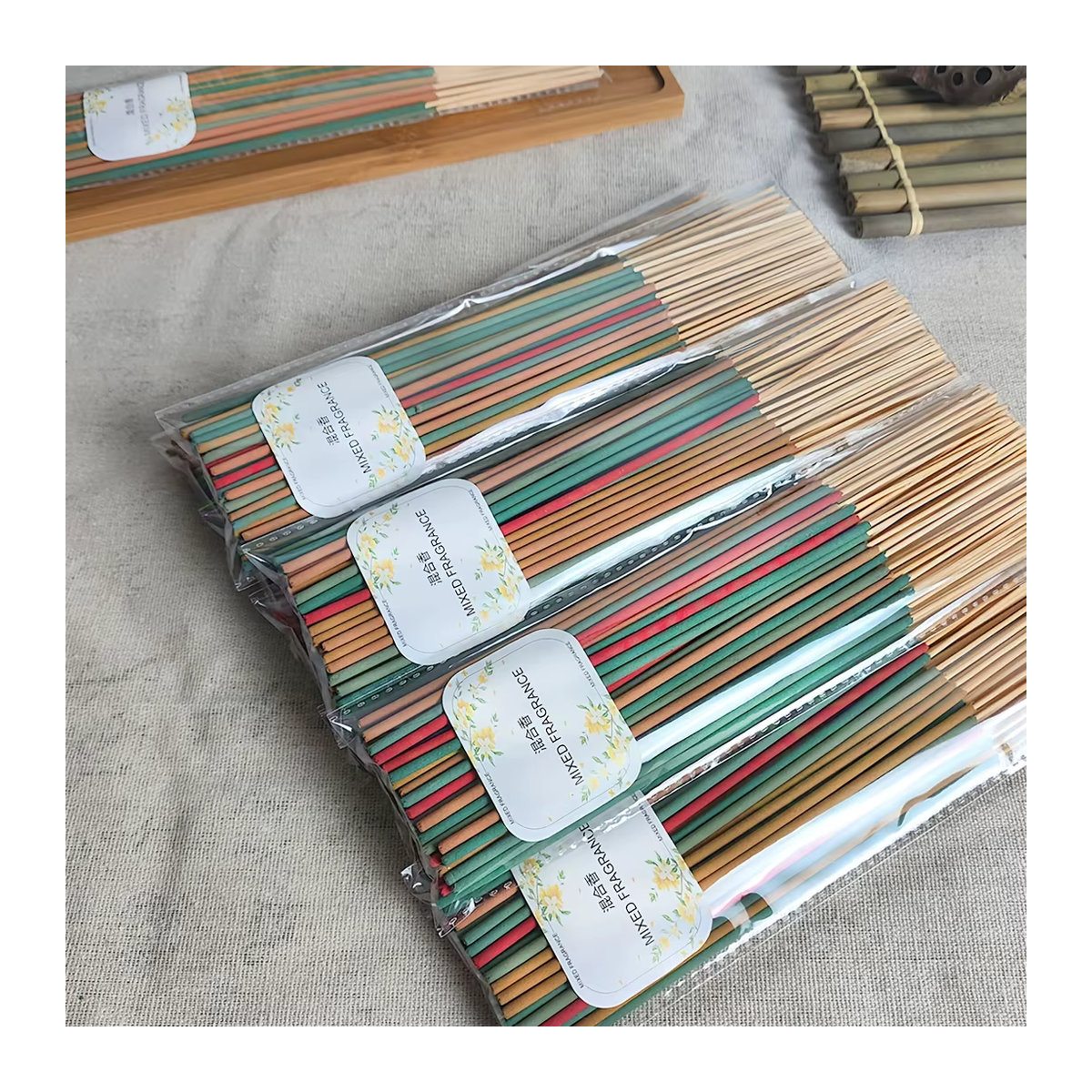 60 Premium-Aromatherapie-Sticks Set mit 6 Düften wie Drachenblut, Jasmin und Salbei in Mehrfarbig für Yoga, Meditation und Entspannung - Bild 5