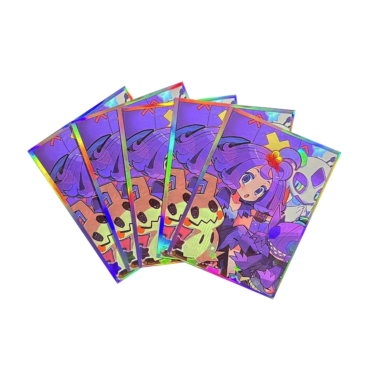 60 Stück Acerola Kartenhüllen von Bandai mit Cartoon Animation Design, mehrfarbig, B: 6,7 cm x H: 9,2 cm - Bild 4