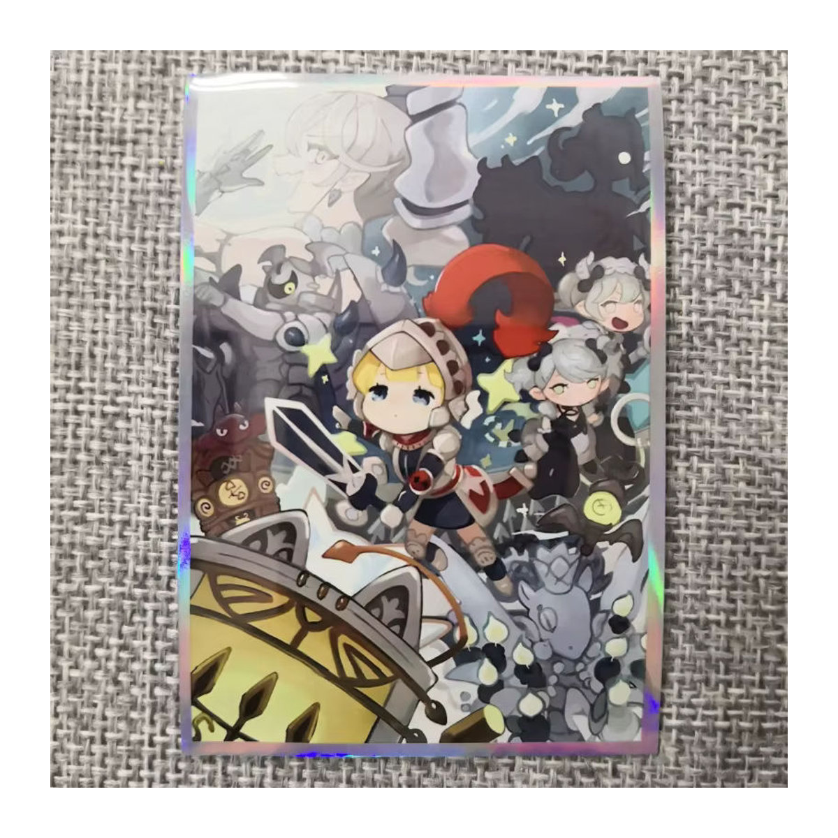 60 Stück Kartenhüllen Tomoontoy Labrynth of the Silver Castle Traptrix Cartesia Anime Design für Yu-Gi-Oh!, B/H: 62 x 89 mm, mehrfarbig - Bild 2