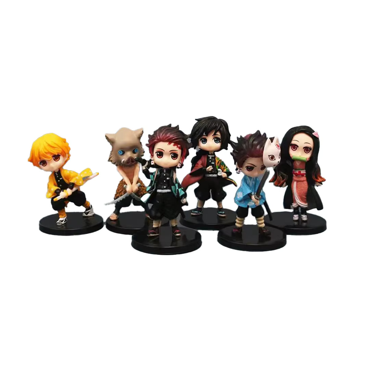 6er Set Bandai Anime Figuren Demon Slayer Qposket PVC Modelle in Mehrfarbig - Bild 2