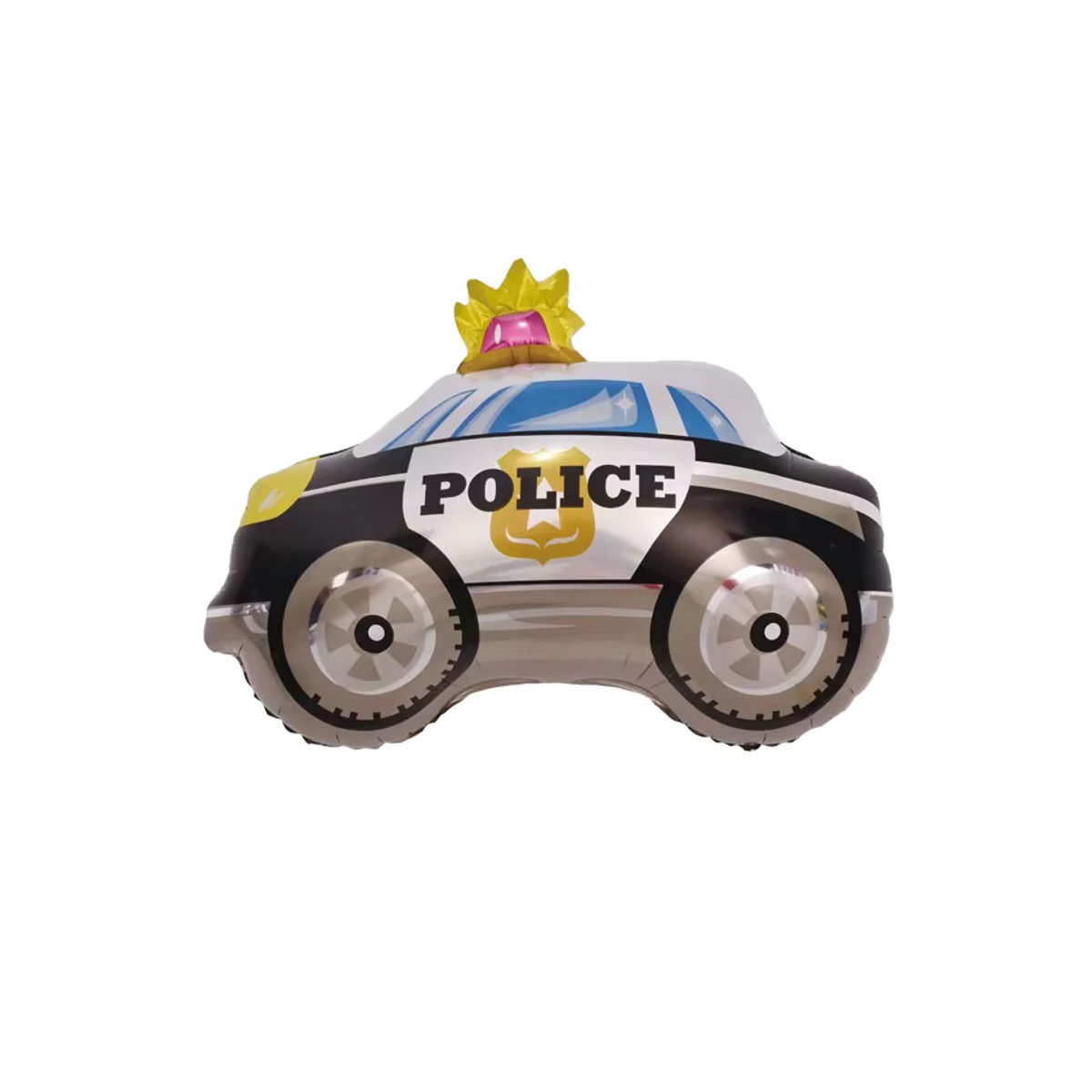 6er Set Mini-Auto Folienballons mit verschiedenen Fahrzeugmotiven wie LKW, Zug und Feuerwehr für Kindergeburtstage, mehrfarbig - Bild 3