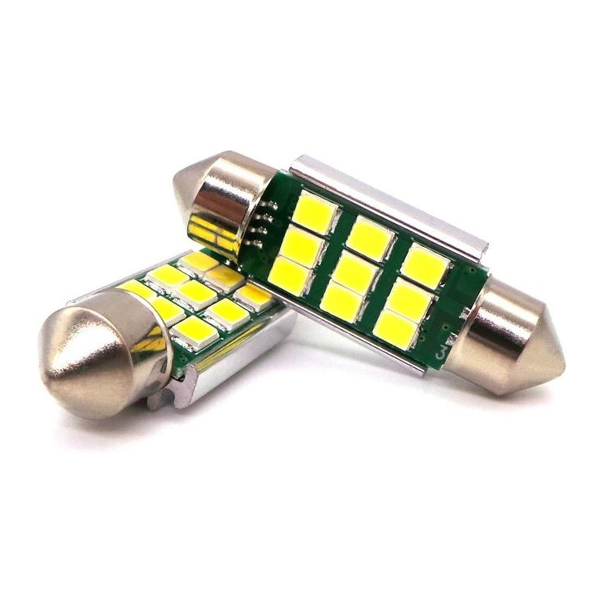 6er Set motoLEDy LED-Lampen SV8.5 12-24V CANBUS 42mm Kaltweiß für Off-Road Fahrzeuge - Bild 1