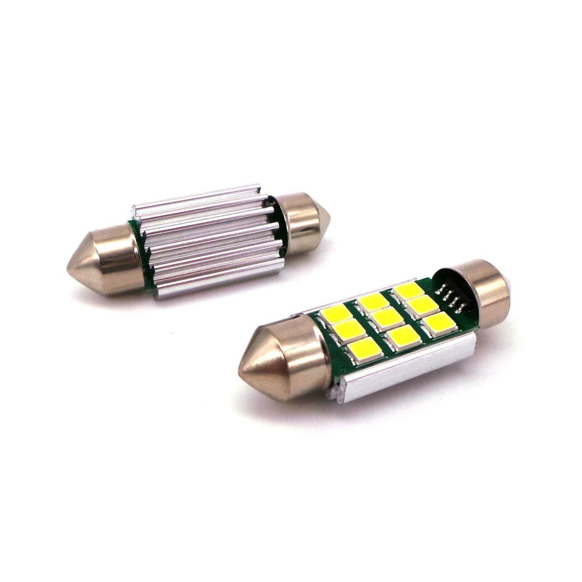 6er Set motoLEDy LED-Lampen SV8.5 12-24V CANBUS 42mm Kaltweiß für Off-Road Fahrzeuge - Bild 4