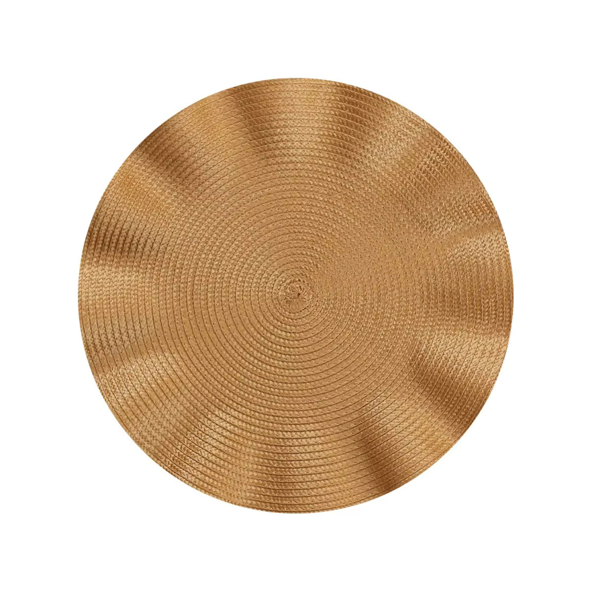 6er Set Rüschen Tischsets in Grün und Gold, wasserdicht und hitzebeständig, Durchmesser: 38 cm - Bild 5