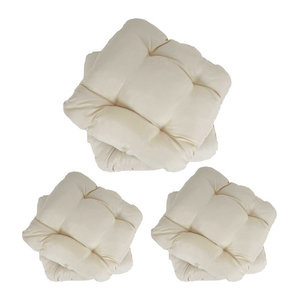 6er-Set Sitzkissen Milano in Creme, B/T/H: 41 x 38 x 8 cm