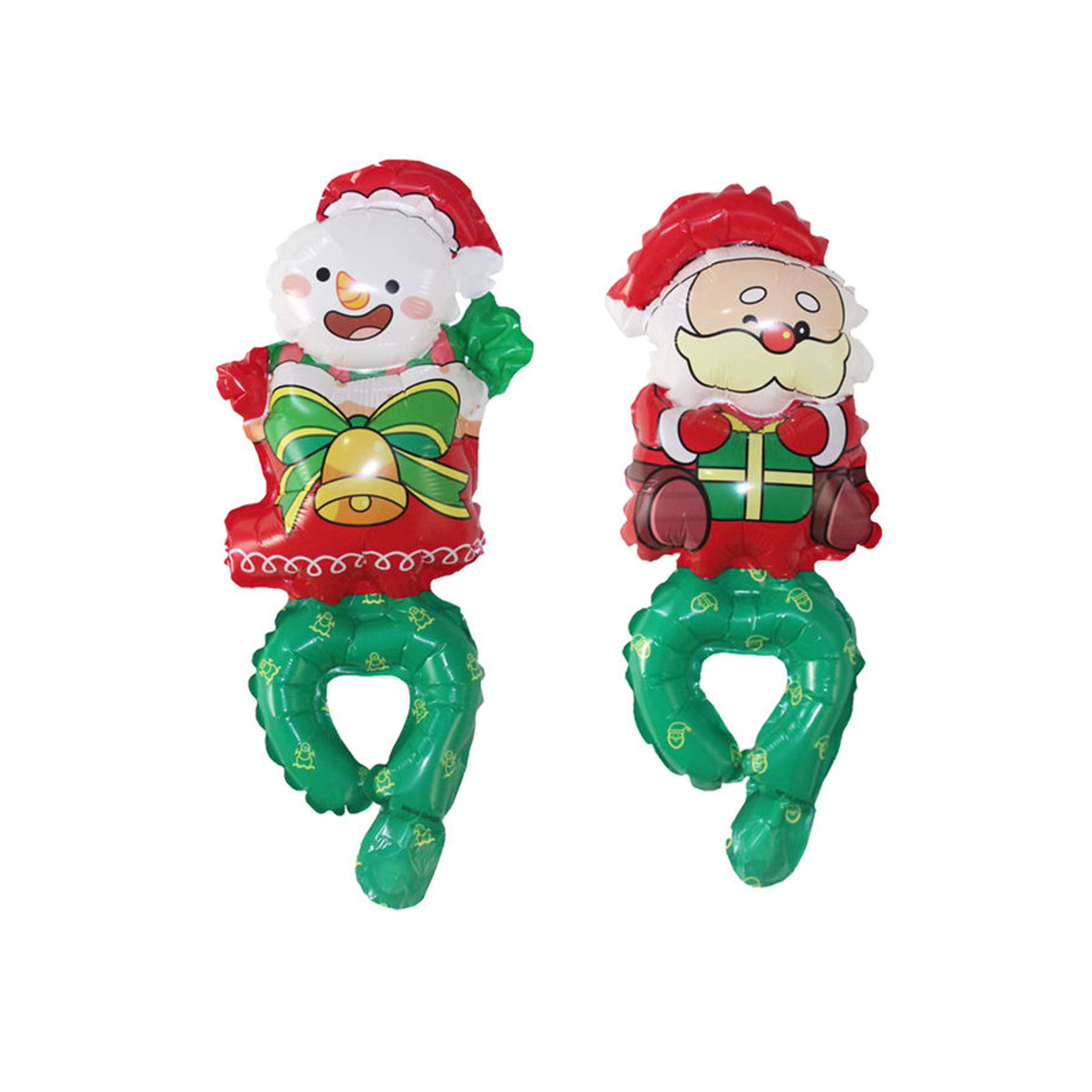 6er Set Weihnachtliche Handgelenk-Luftballons mit Santa Claus, Schneemann und Elch für Kinder, Mehrfarbig - Bild 5