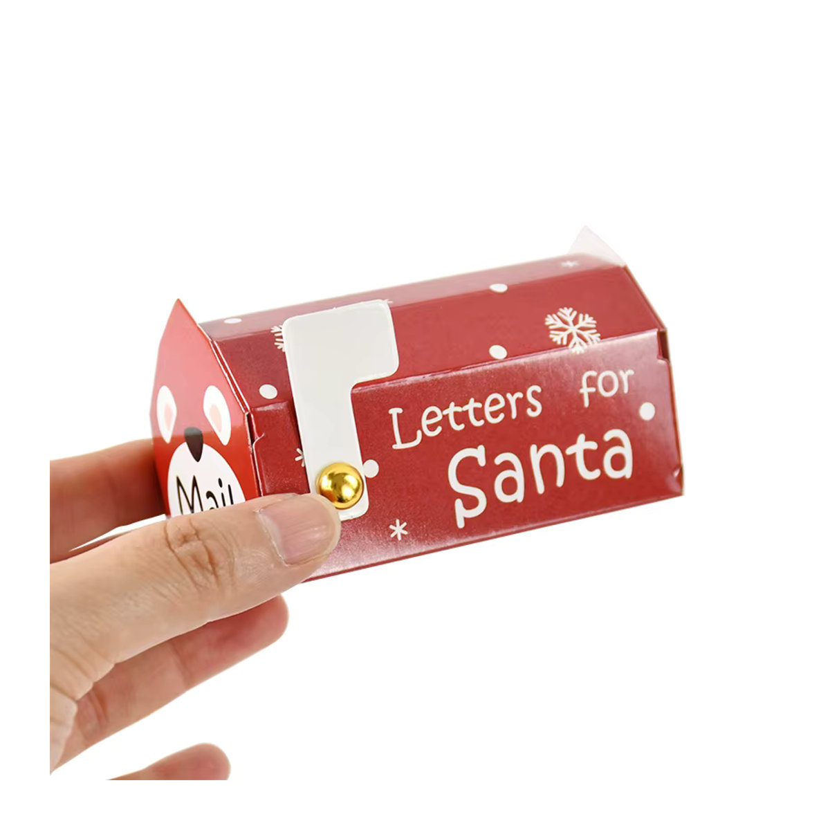 6er Set ZQNYCY Weihnachts Geschenkboxen in Briefkastenform aus Papier, mehrfarbig, für Süßigkeiten und Snacks - Bild 3