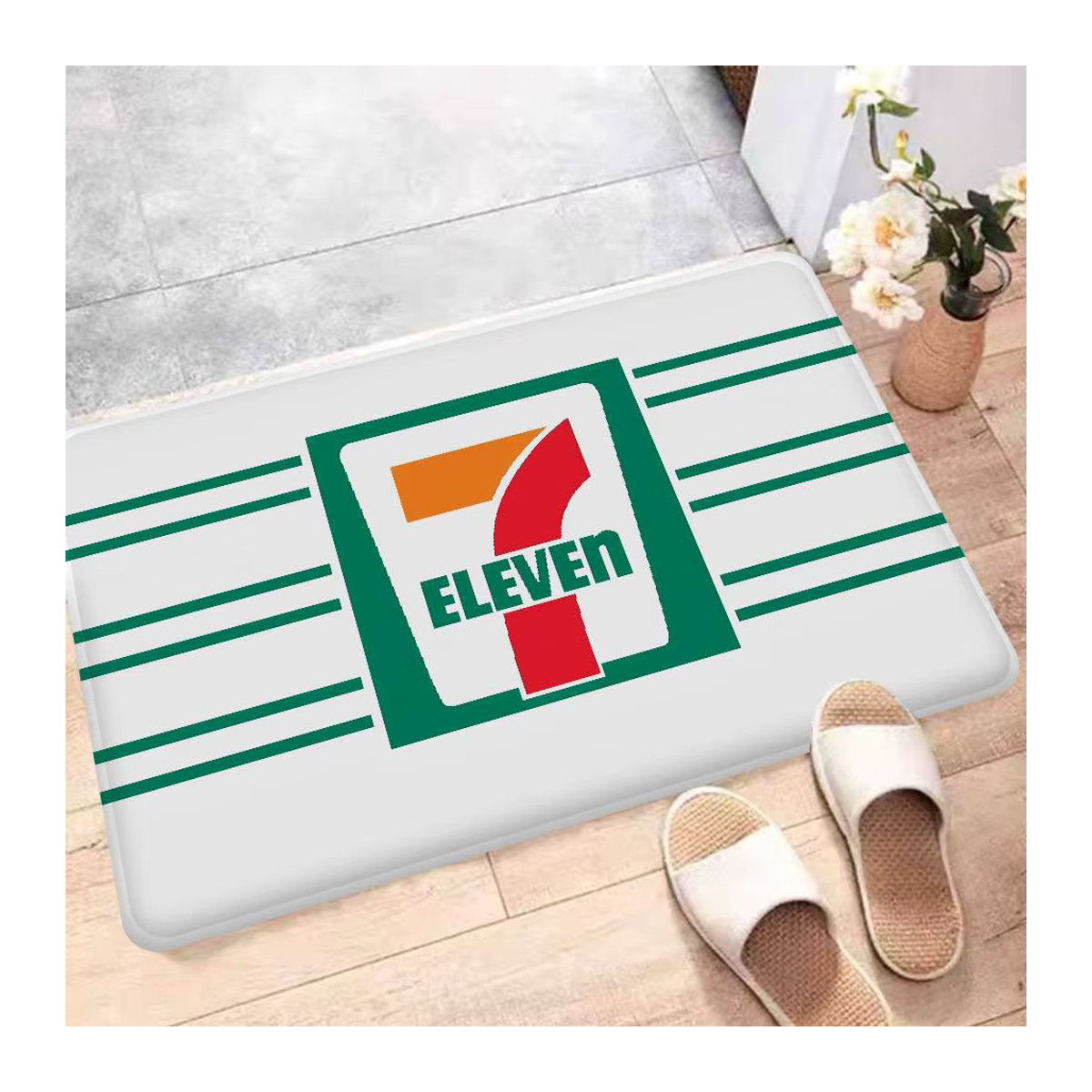 7-E-ELEVENS Fußmatte mehrfarbig, waschbar und rutschfest für Wohnzimmer, Sofa, Stühle oder Küche - Bild 4