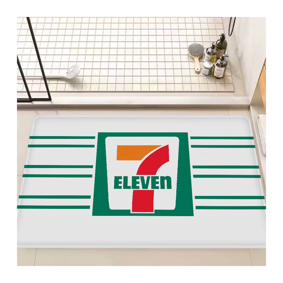 7-E-ELEVENS Fußmatte mehrfarbig, waschbar und rutschfest für Wohnzimmer, Sofa, Stühle oder Küche - Bild 5