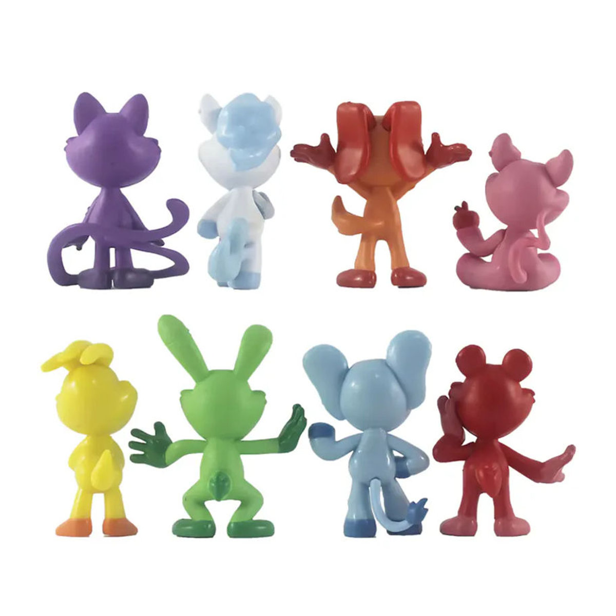 8 Stück Bandai Anime Smiling Catnap Spielfiguren aus PVC in Mehrfarbig als Desktop-Dekoration und Geschenk für Kinder - Bild 4