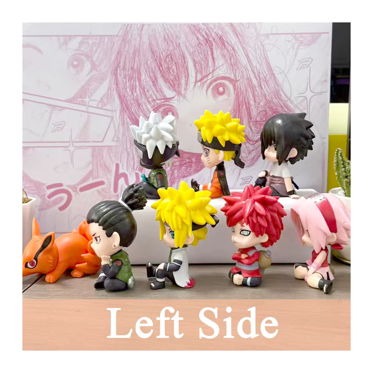 8-teiliges Anime Naruto Figuren Set von Bandai, mehrfarbige Q-Version Actionfiguren aus Kunststoff für Kinder - Bild 3