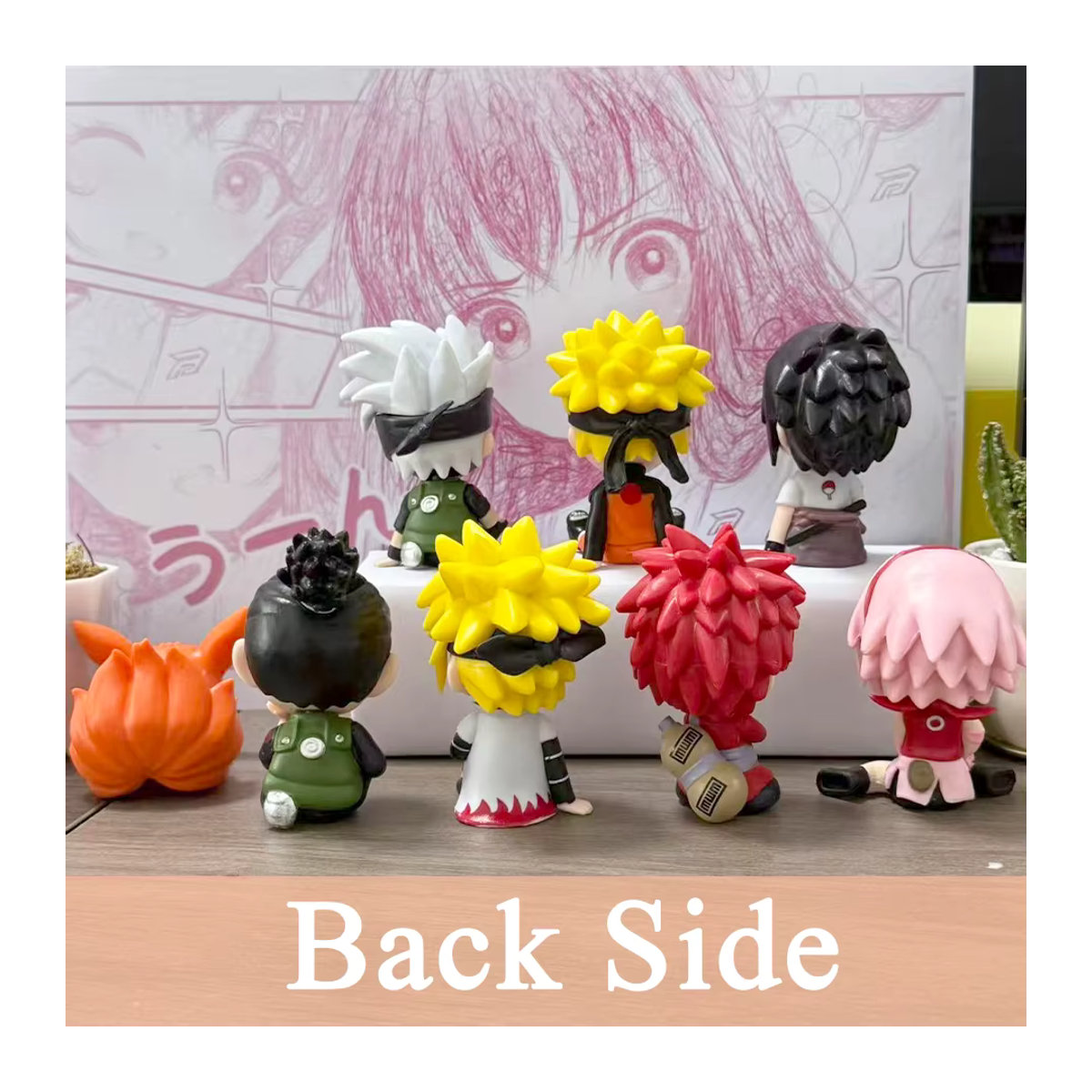 8-teiliges Anime Naruto Figuren Set von Bandai, mehrfarbige Q-Version Actionfiguren aus Kunststoff für Kinder - Bild 5