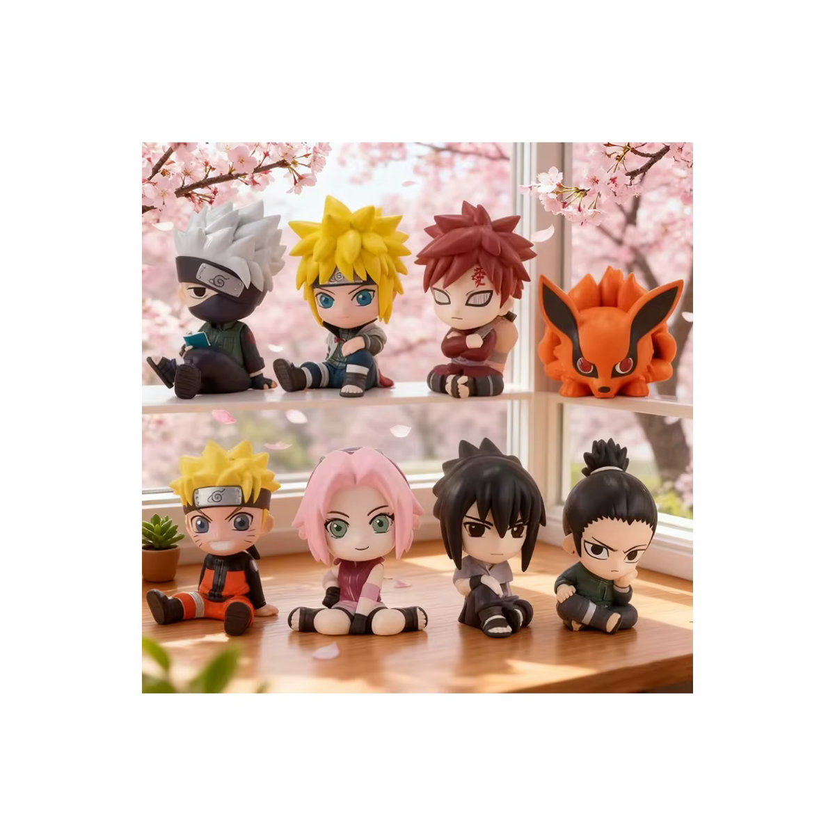 8-teiliges Anime Naruto Figuren Set von Bandai, mehrfarbige Q-Version Actionfiguren aus Kunststoff für Kinder - Bild 7