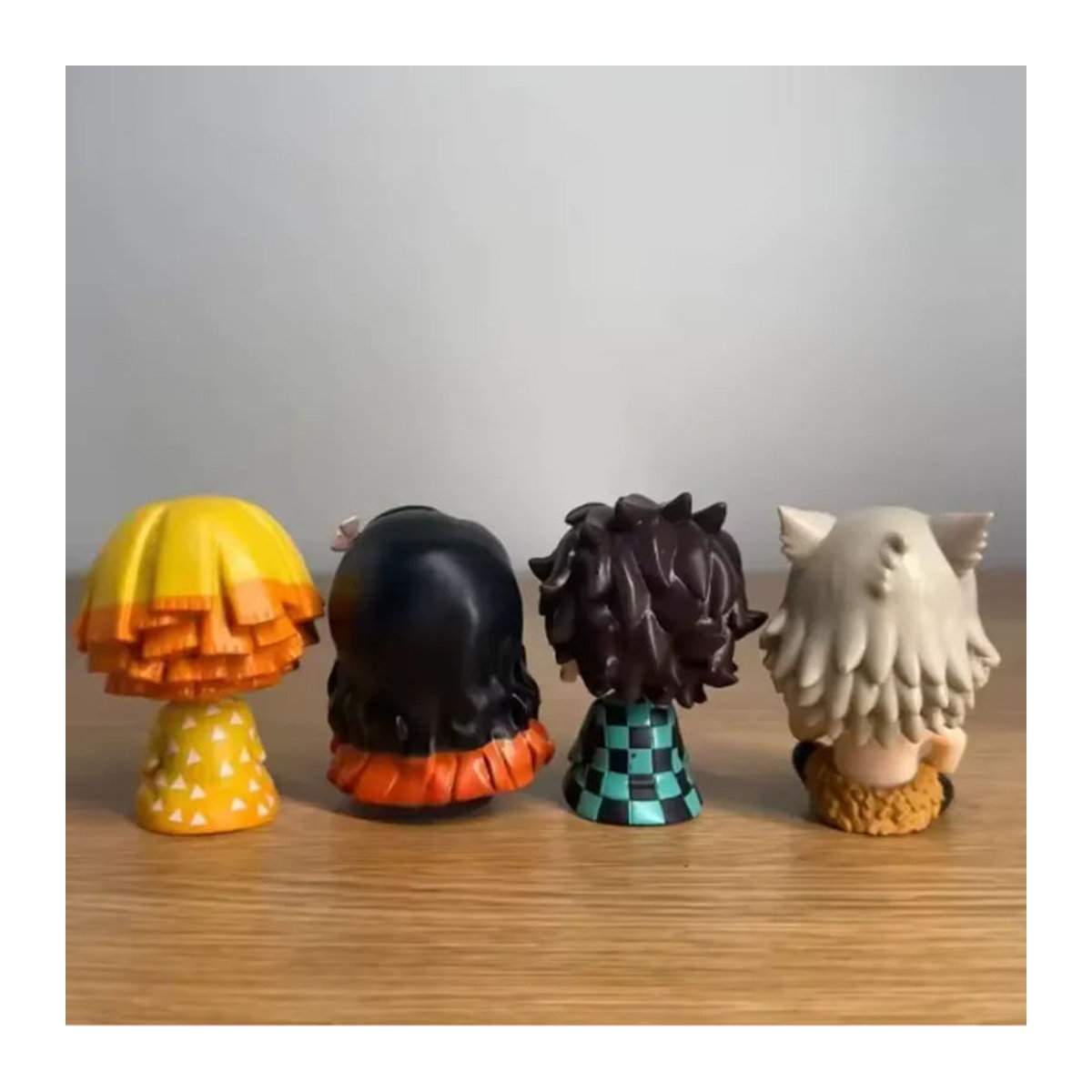 8-teiliges Demon Slayer Figuren Set von Bandai mit Tanjiro, Inosuke und Zenitsu in Q-Version, mehrfarbig aus Kunststoff - Bild 3
