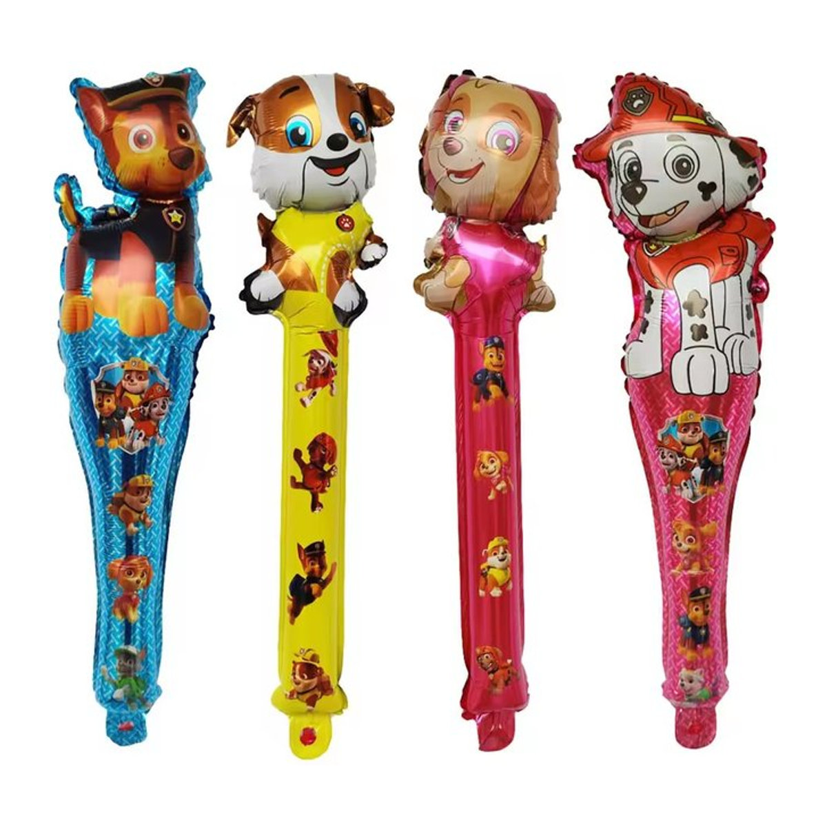 8er Set Paw Patrol Pfoten Ballons für Kindergeburtstage und Babypartys, Mehrfarbig, B/H: 65 x 22 cm - Bild 1