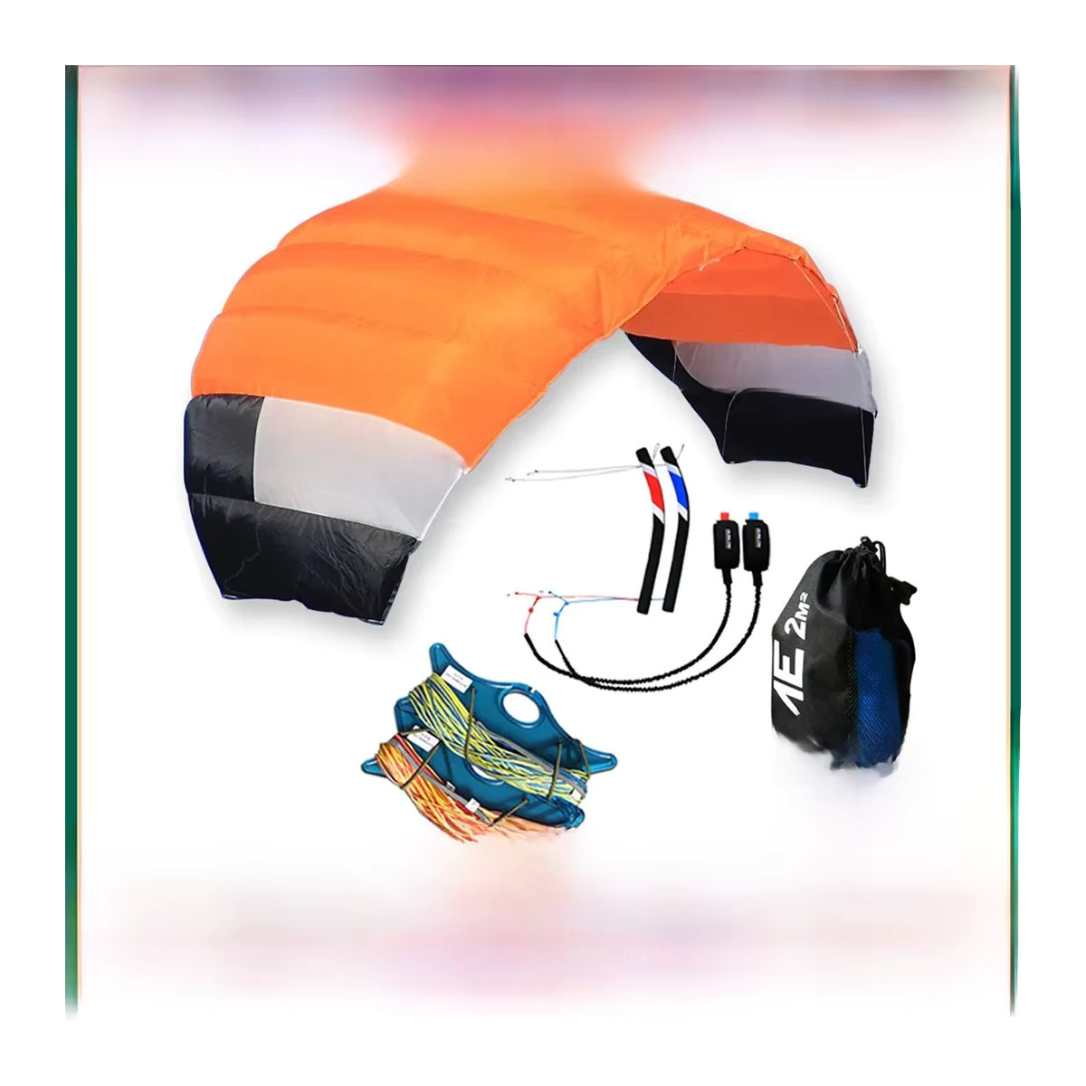 9KM DWLIFE 4-Linien Power-Trainer Drachen mit Dyneema-Fluglinien und Tasche, professioneller Traktionsdrachen mit 20 m Leinen - Bild 3
