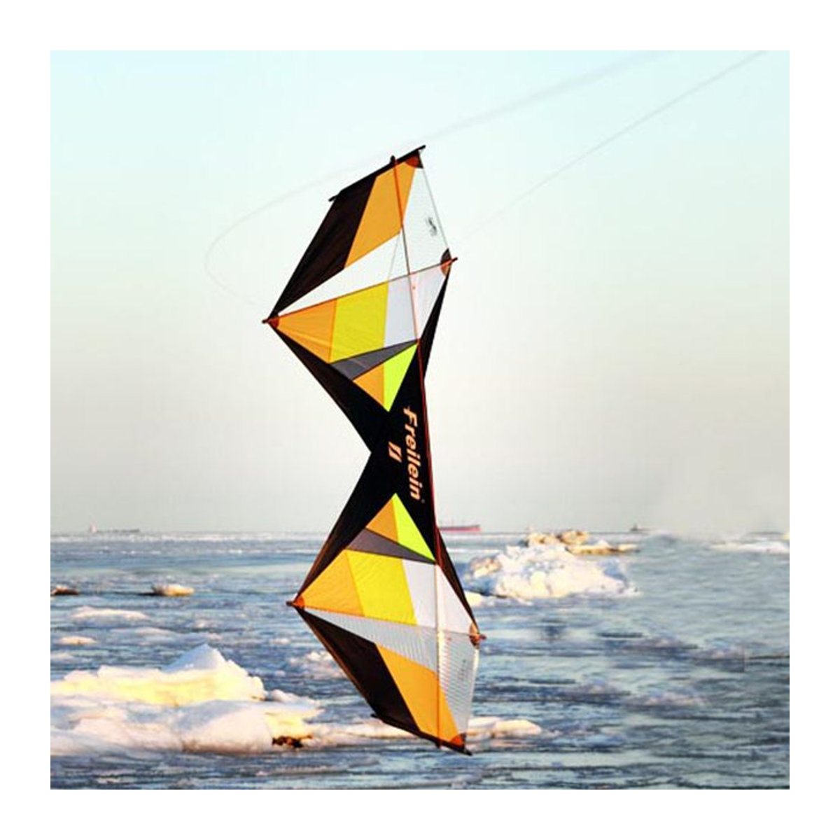 9KM Freilein 4-Linien-Stuntdrachen 2,4 m Akrobatischer Strandsportdrachen für Anfänger inklusive 4 x 30 m Fluglinien, Steuergriff und Tasche - Bild 1