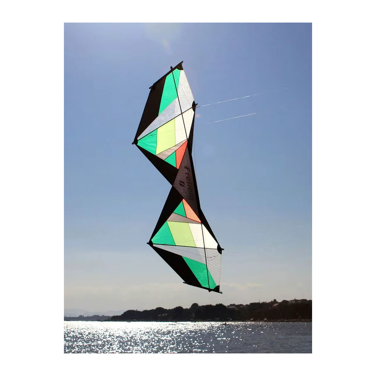 9KM Freilein 4-Linien-Stuntdrachen 2,4 m Akrobatischer Strandsportdrachen für Anfänger inklusive 4 x 30 m Fluglinien, Steuergriff und Tasche - Bild 5