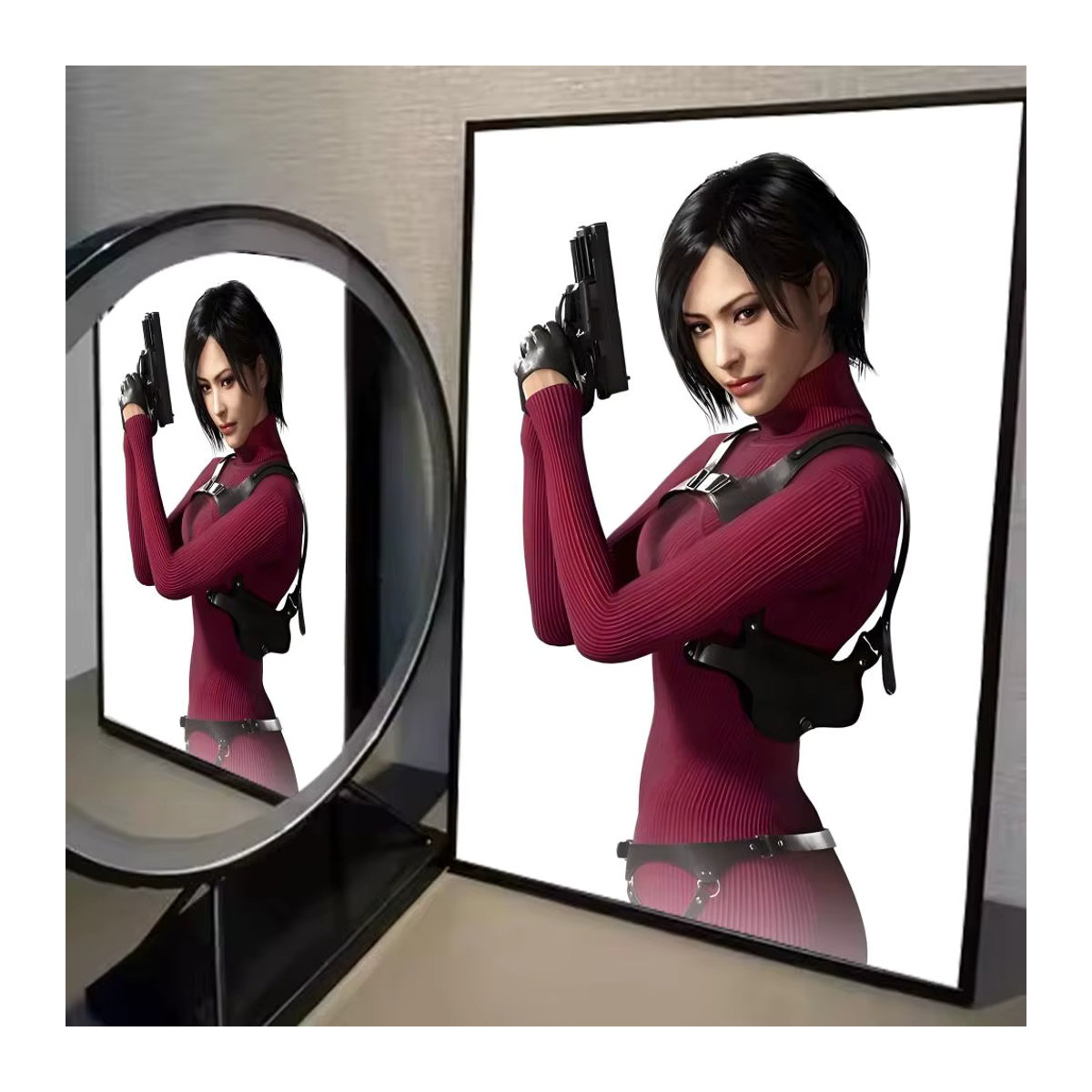 A-Ada W-Wong Poster, selbstklebender und wasserfester Kunstdruck als Wanddekoration, mehrfarbig und weiß, Rechteckig, B/H: 20 x 15 cm - Bild 5
