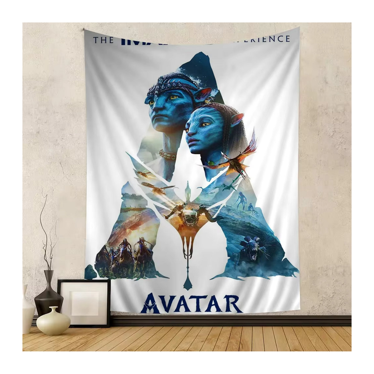 A-avatar T-the Way of W-waters Bunter Wandbehang im Bohemian-Stil mit Mandala-Motiv, Textil, Mehrfarbig, B/H: 90 x 90 cm - Bild 3