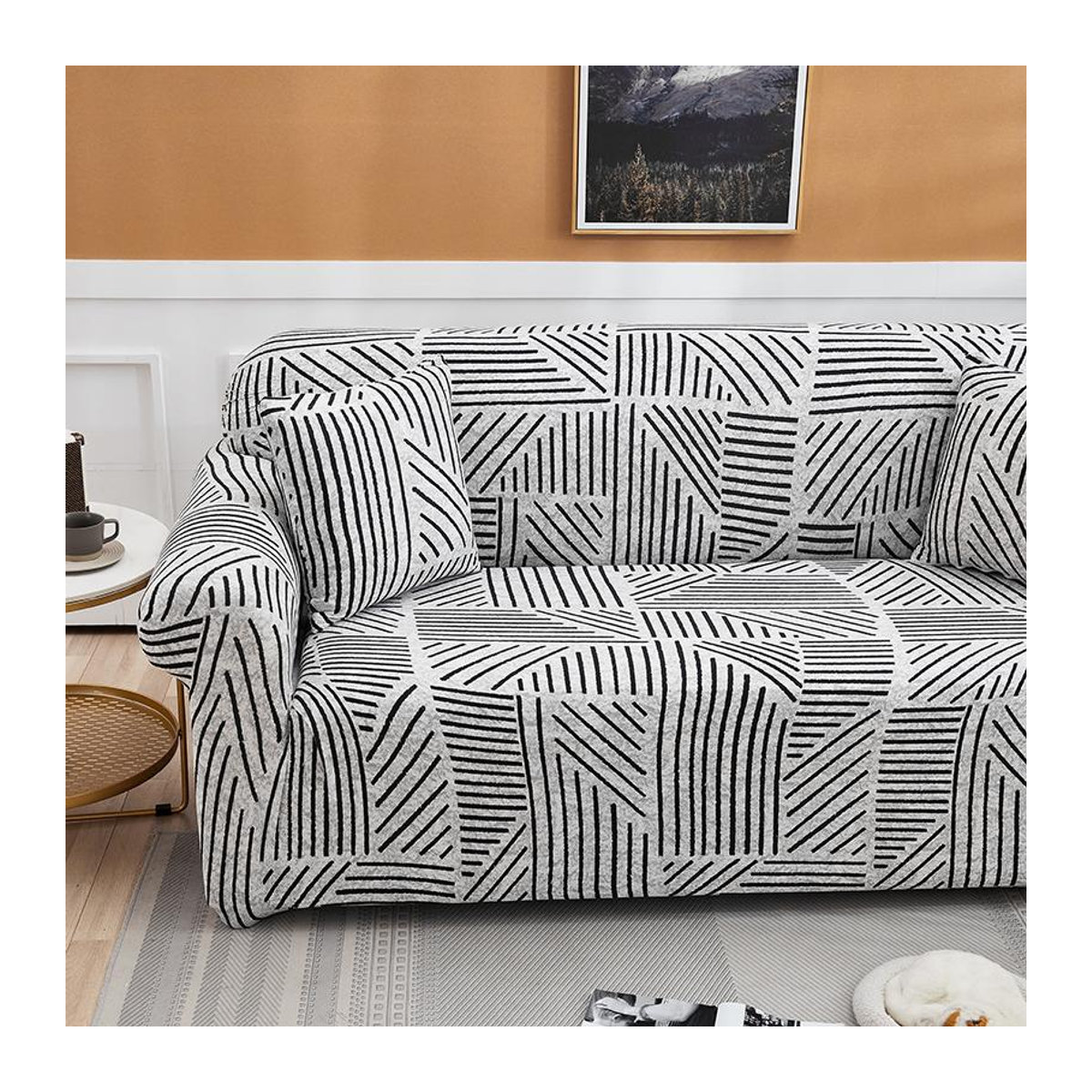 A Family Of Home Textiles Sofabezug für 2-Sitzer Couchbezug in Weiß, Breite: 145-185 cm - Bild 1