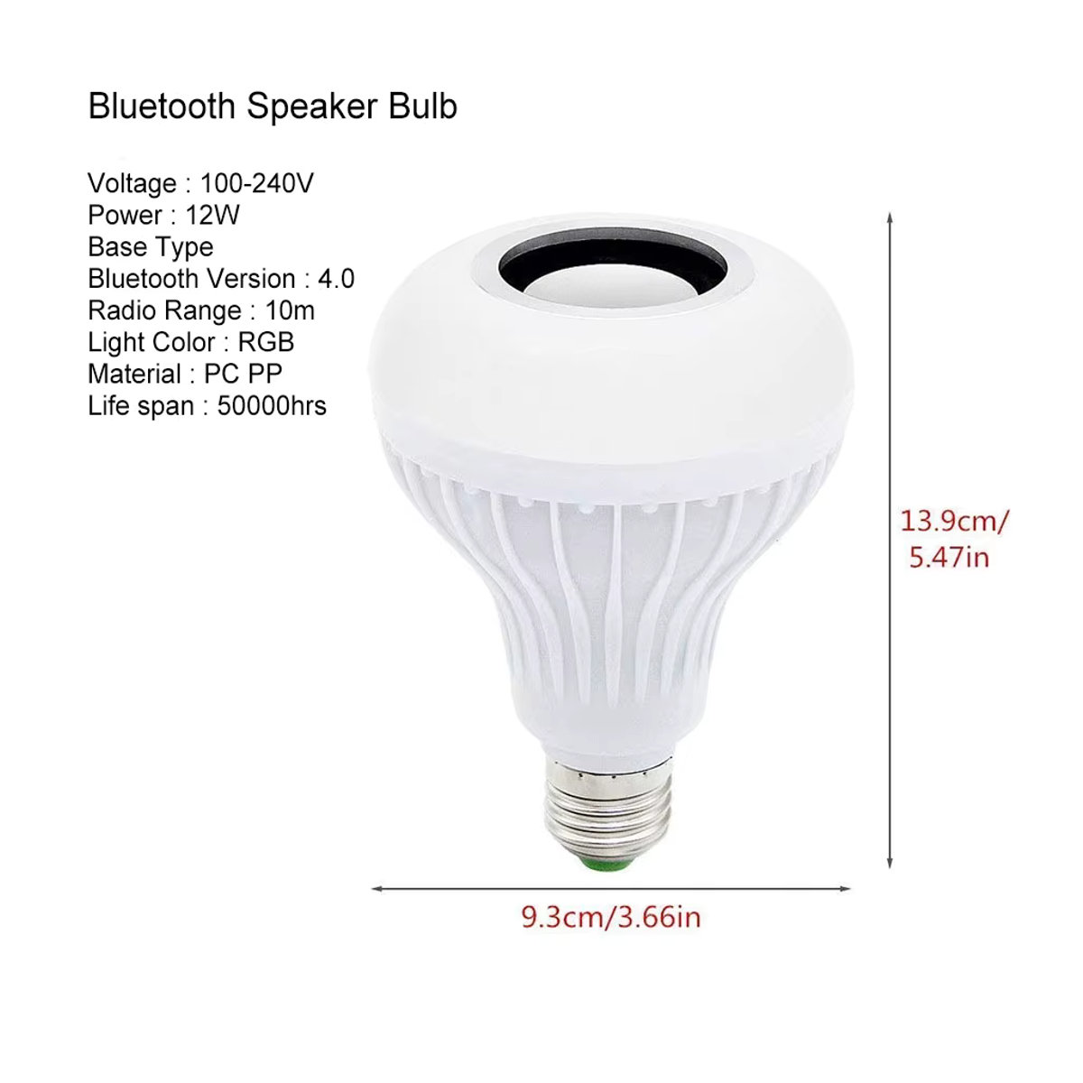 Aamasun Smart-Lampe mit integriertem Bluetooth Lautsprecher und RGB Farbwechsel in Bunt - Bild 4