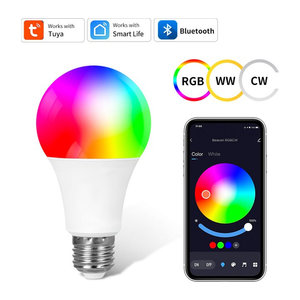 Aamasun Smart LED Lampe E27 RGB Bunt mit Tuya Smart Life App Steuerung und Timer Funktion, dimmbar