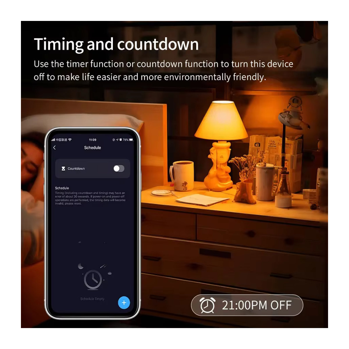 Aamasun Smart LED Lampe E27 RGB Bunt mit Tuya Smart Life App Steuerung und Timer Funktion, dimmbar - Bild 4
