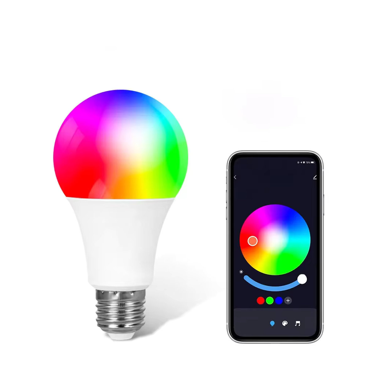 Aamasun Smart LED Lampe E27 RGB Bunt mit Tuya Smart Life App Steuerung und Timer Funktion, dimmbar - Bild 6